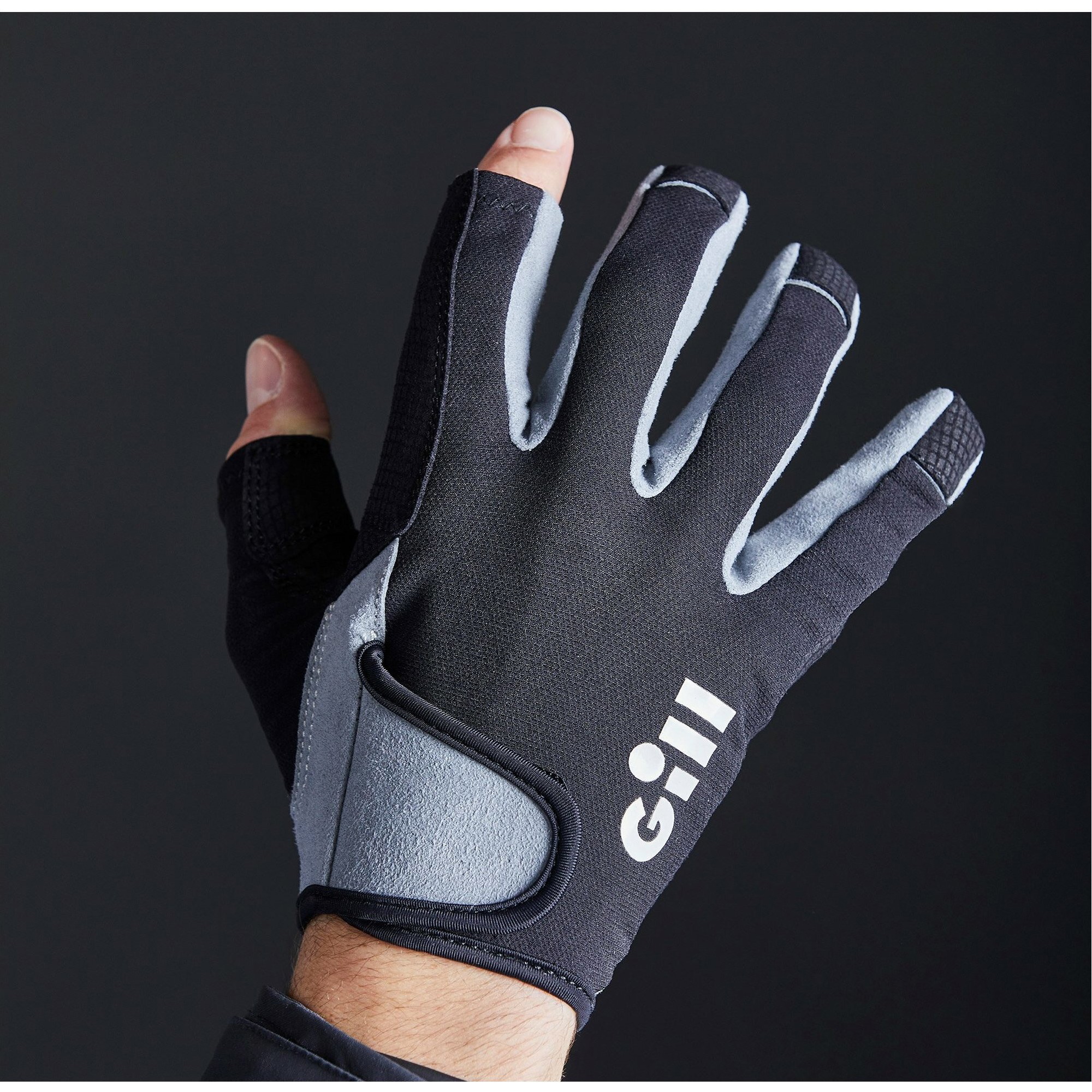 2026 Gill Deckhand Langfingerhandschuhe 7053 - Schwarz